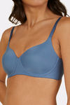 Triumph Padded Non Wired Full Coverage T-Shirt Bra - Liberty Blue — thumbnail 4
